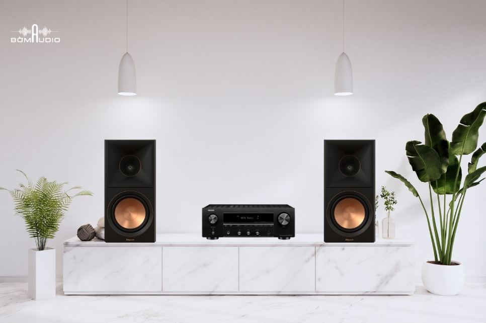 COMBO AMPLY DENON DRA-800H + LOA KLIPSCH 600M II - B125