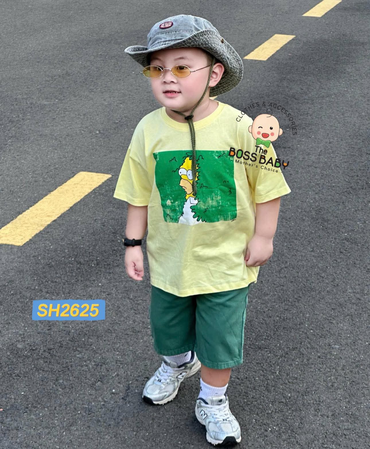 Set bộ kaki vàng xanh Simpson