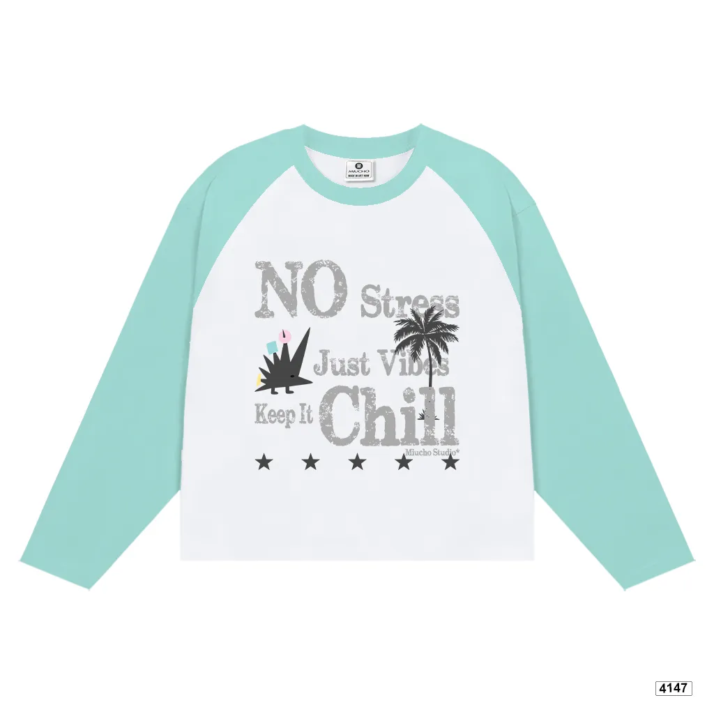 Áo thun boxy phối tay dài unisex Keep it chill Miucho 4147_thumbnail_9