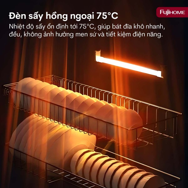 Tủ sấy chén bát tiệt trùng dung tích lớn DD400A_thumbnail_5