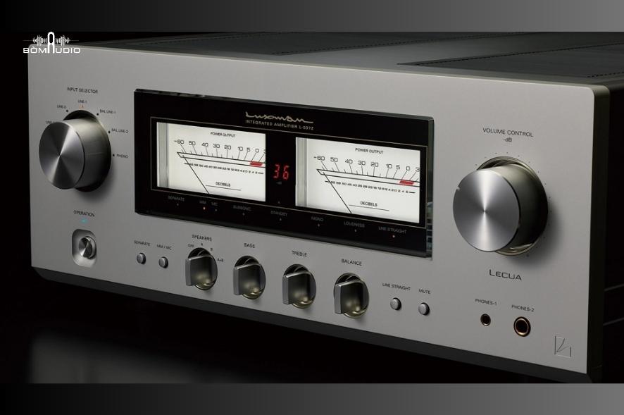 Amply Luxman L-507Z có thiết kế hiện đại, sang trọng