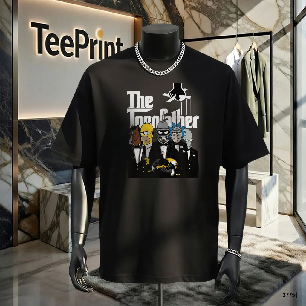 Áo thun form rộng unisex The Toonfather trẻ trung năng động chất thoáng mát TeePrint 3775