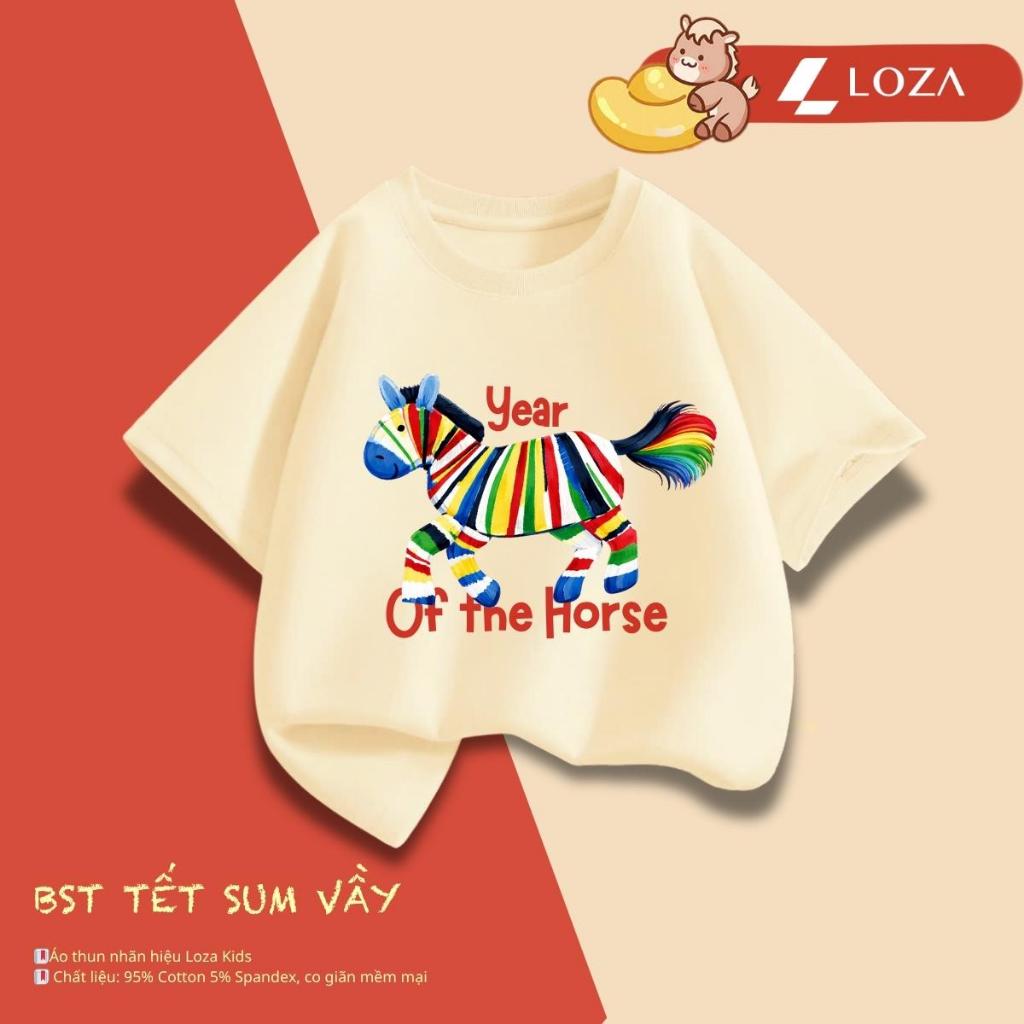 [XẢ KHO SIZE 150] Áo phông cho bé trai bé gái nhiều mẫu chất liệu thun cotton mềm mát size từ 30-35kg - Loza Kids XA007_thumbnail_47