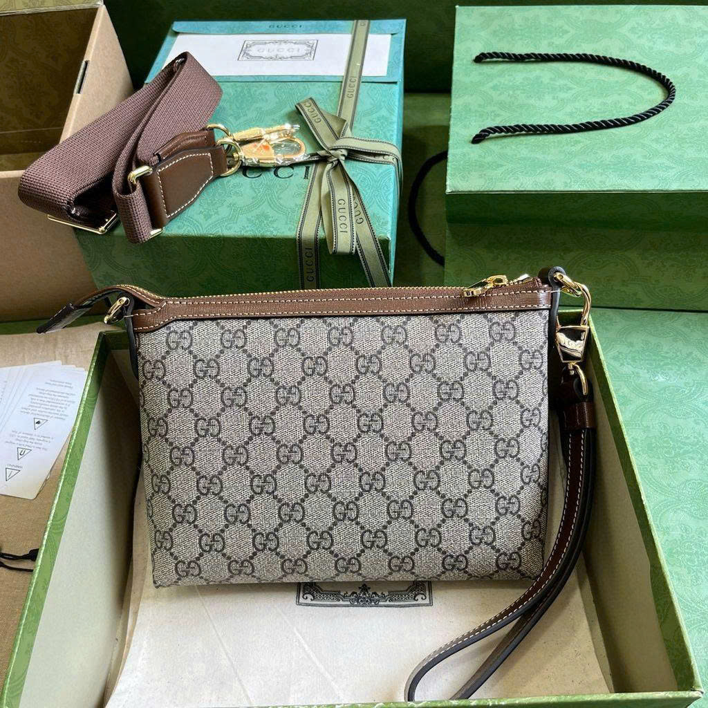  Túi cầm tay, đeo chéo Gucci GG Canvas Messenger Bag With Interlocking_thumbnail_7