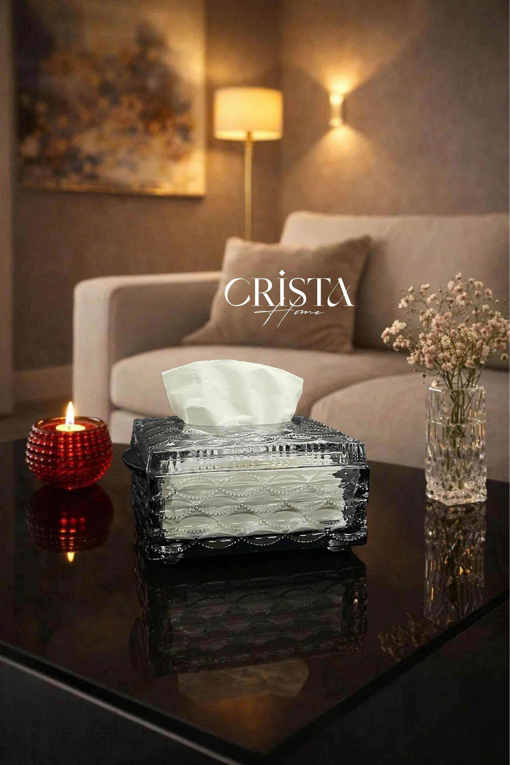 Hộp đựng giấy ăn vân sóng 18.5*12*9.5cm Crista home_thumbnail_18