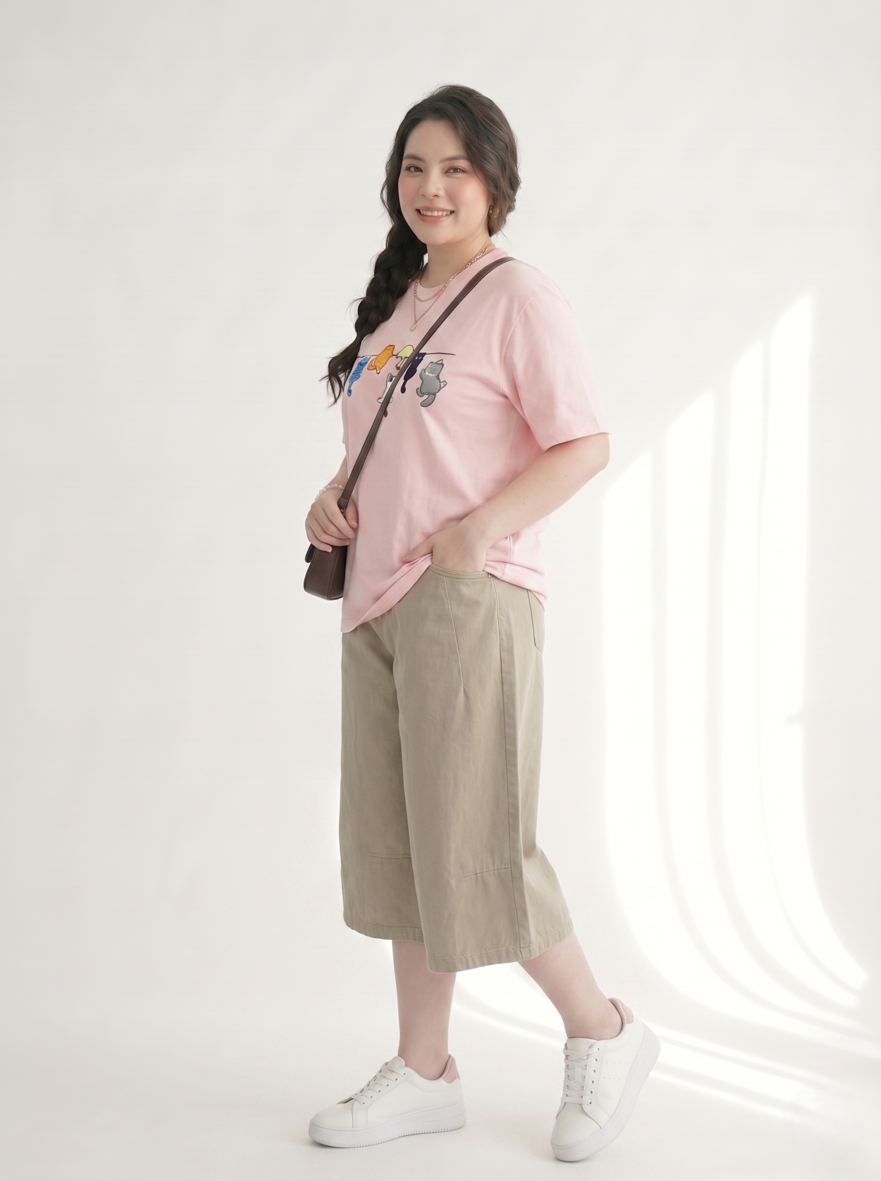 BIGSIZE NỮ - Áo thun form rộng in mèo dành cho nàng béo 55-95kg V-AK102-1_thumbnail_6