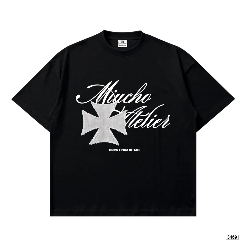 Áo thun boxy nam nữ dày dặn đứng form thiết kế cổ điển Miucho 3469_thumbnail_10