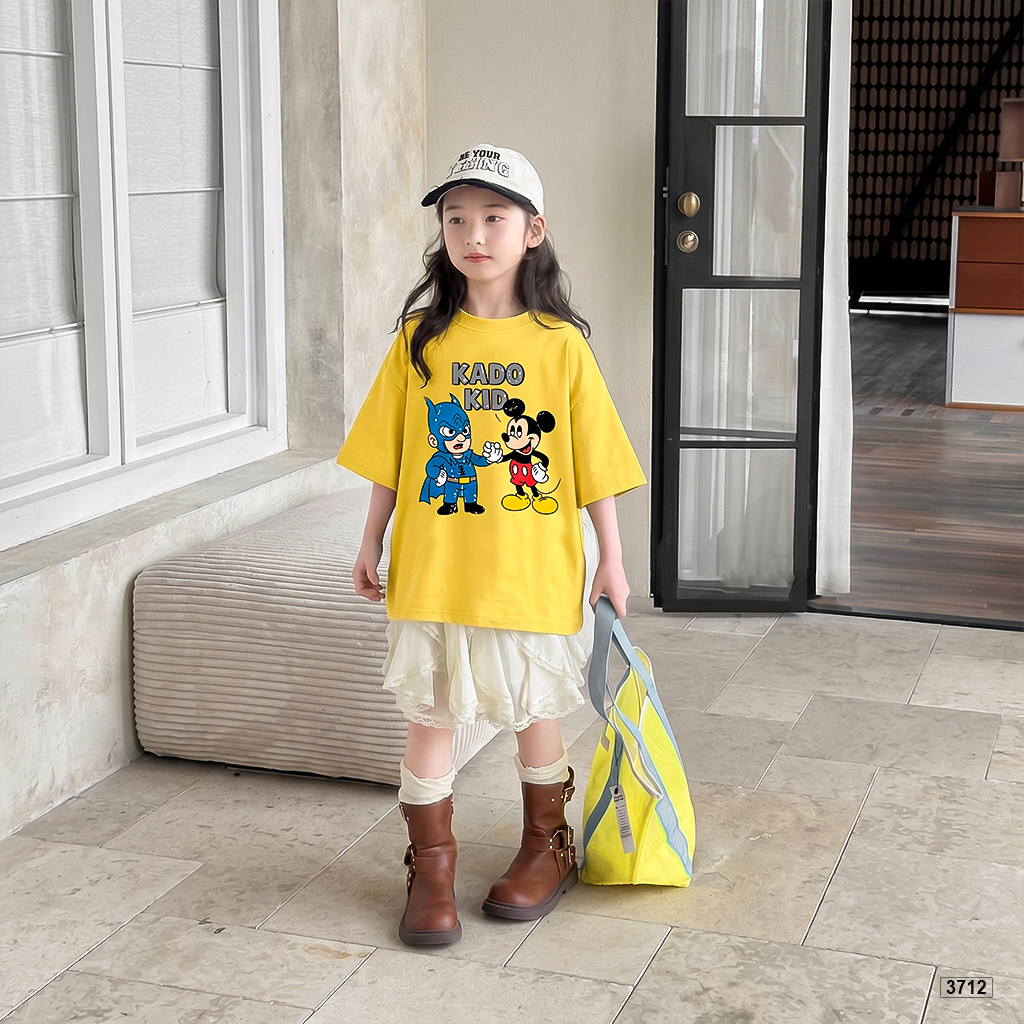 Áo thun bé trai bé gái nhân vật hoạt hình tuổi thơ Kado 3712_thumbnail_4