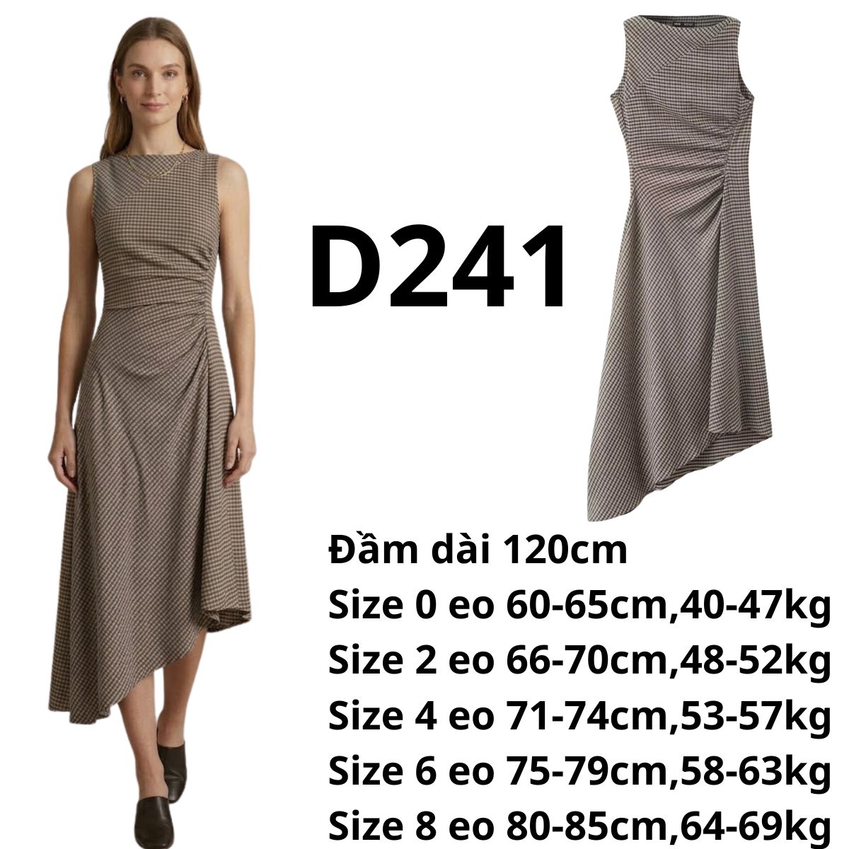 D241- Đầm ráp xéo MG