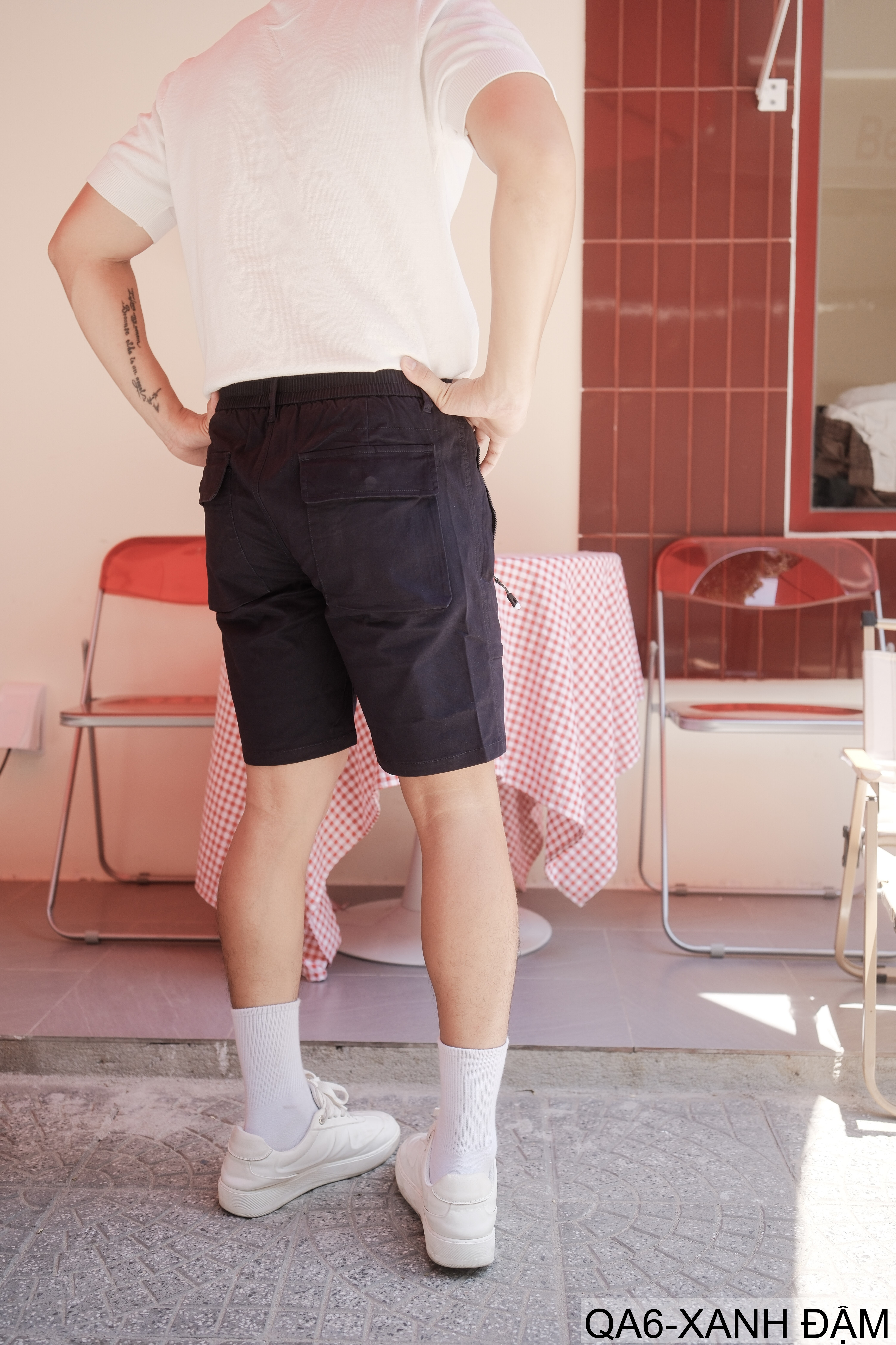 QA6 - Quần short nam dáng rộng phong cách Hàn Quốc, chất cotton thoáng mát, ống đứng, 5 tấc, có túi kéo_thumbnail_20