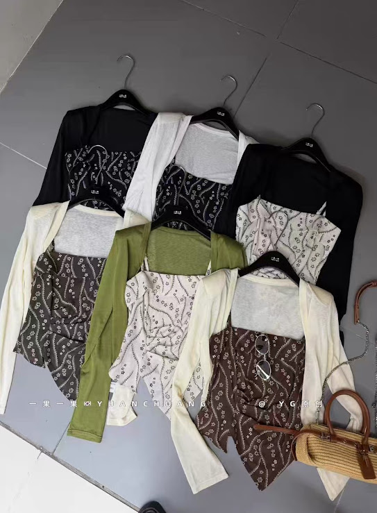 Lucas - Set áo 2 dây thổ cẩm + áo cardigan_thumbnail_2