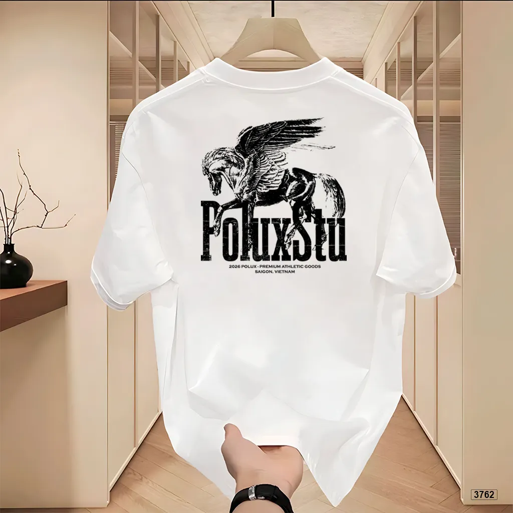 Áo thun nam form rộng street style cá tính dễ phối Polux 3762_thumbnail_2