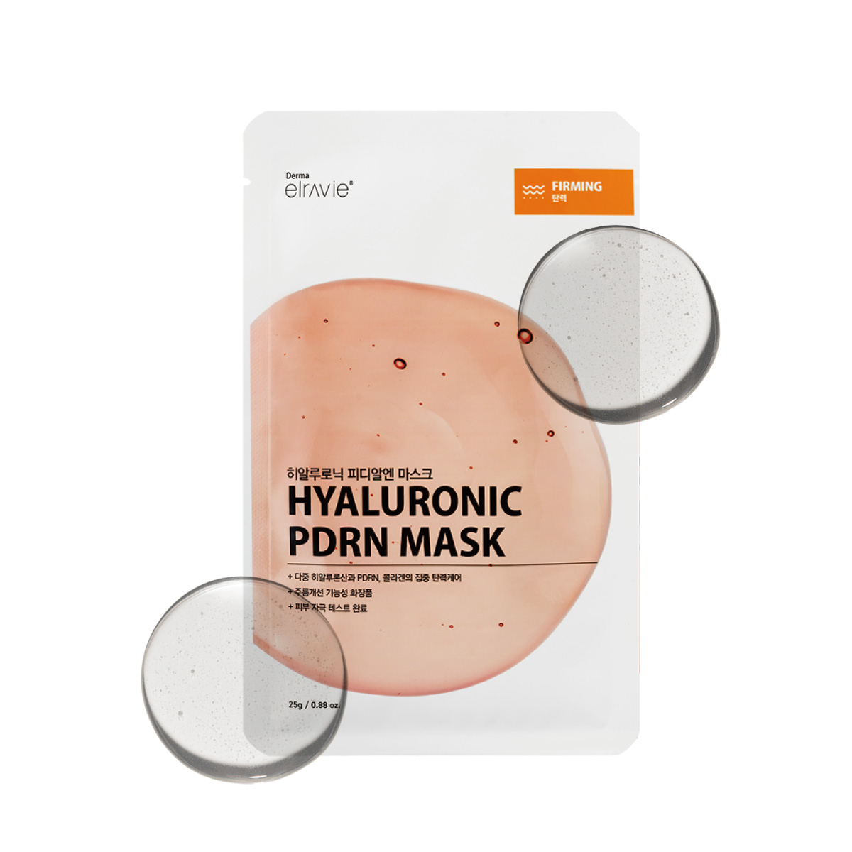 Mặt Nạ Dưỡng Ẩm, Săn Chắc & Đàn Hồi Elravie Hyaluronic PDRN Mask 01 Miếng 25g