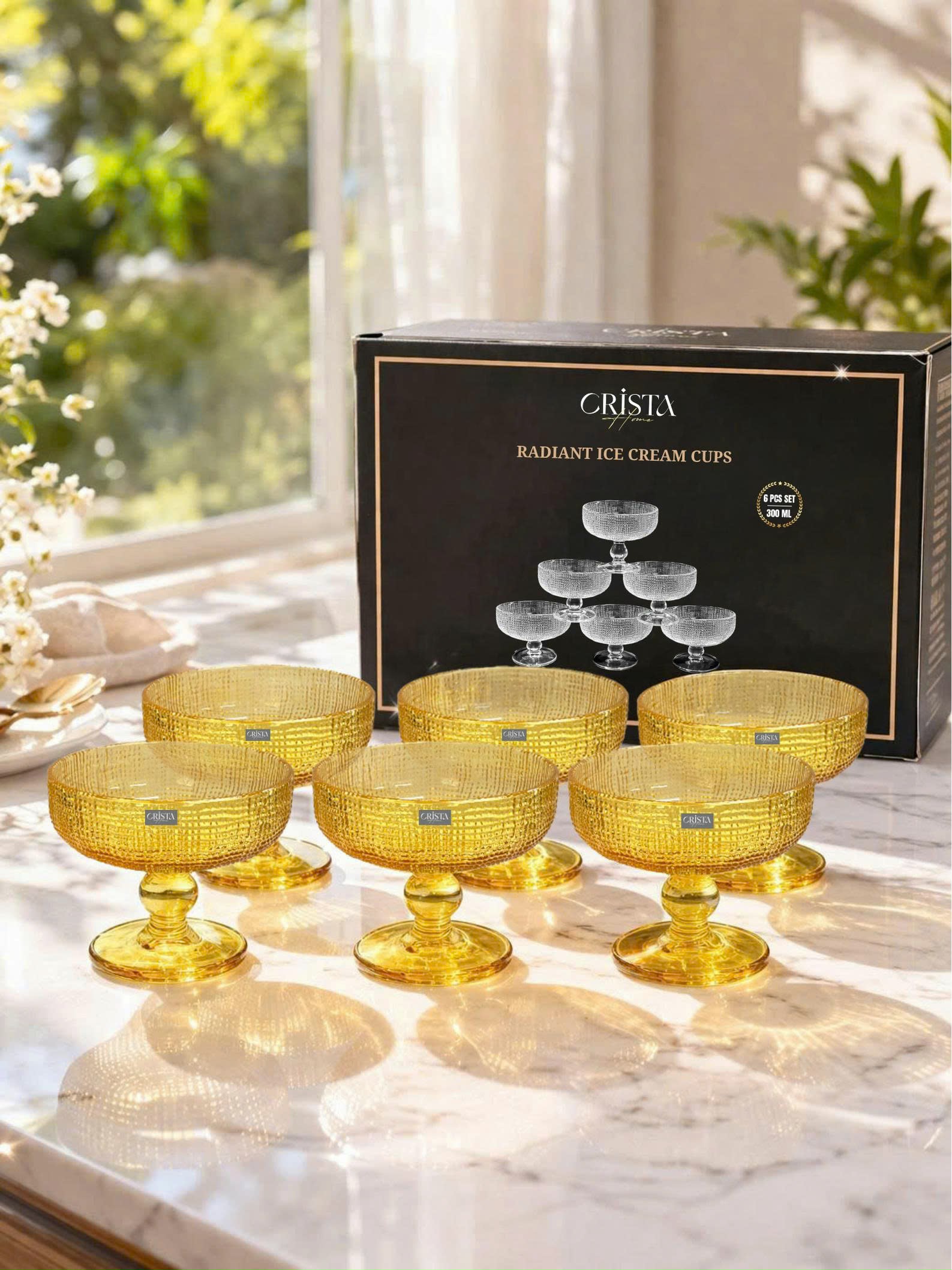 Bộ 6 ly đựng kem màu RADIENT rực rỡ CRISTA HOME,_thumbnail_15