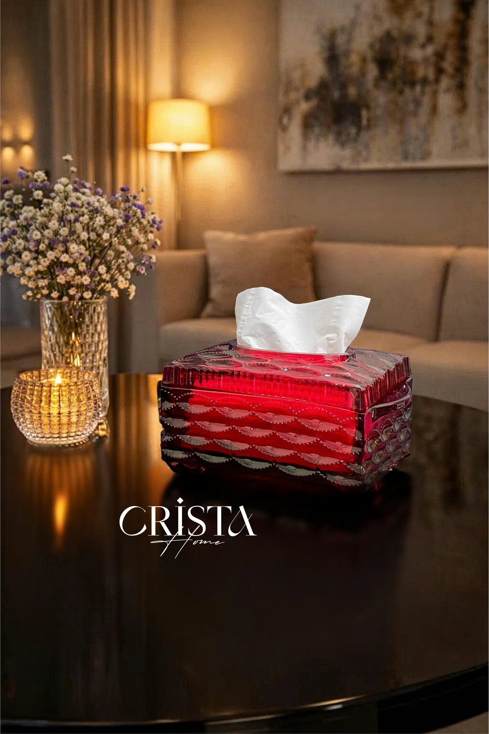 Hộp đựng giấy ăn vân sóng 18.5*12*9.5cm Crista home_thumbnail_5