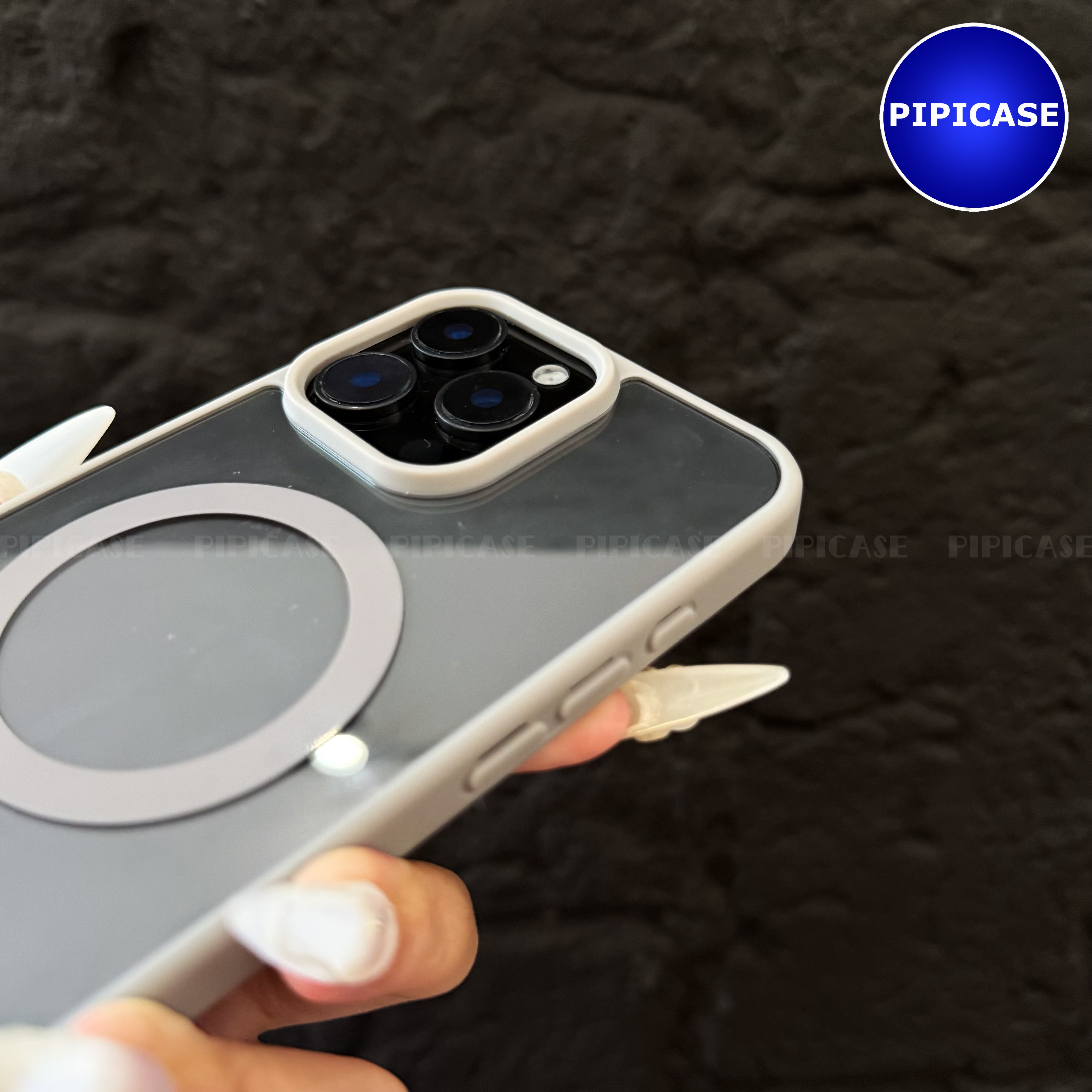 Ốp Lưng iPhone 14 Pro Max - Chic - Xám_thumbnail_9