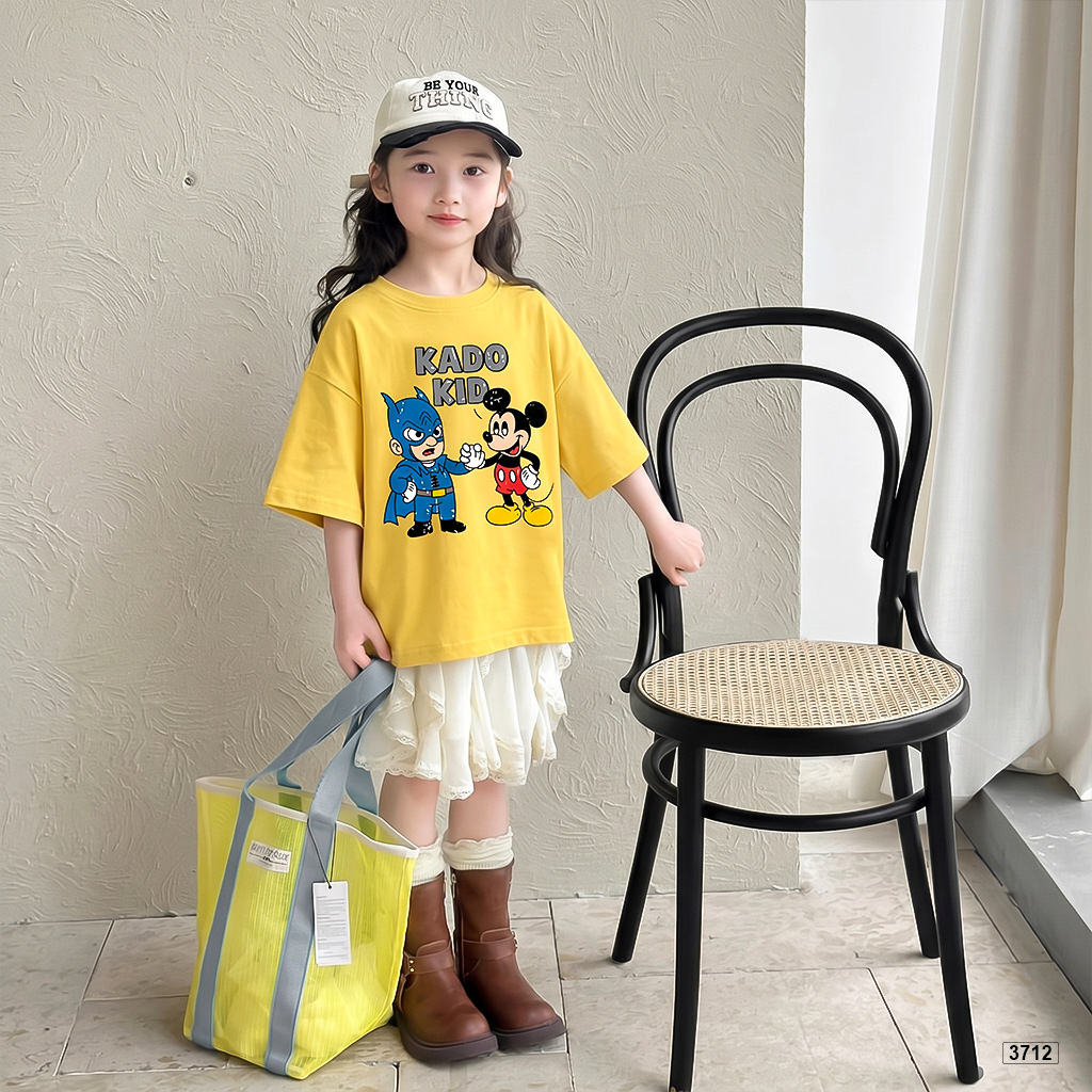 Áo thun bé trai bé gái nhân vật hoạt hình tuổi thơ Kado 3712_thumbnail_3