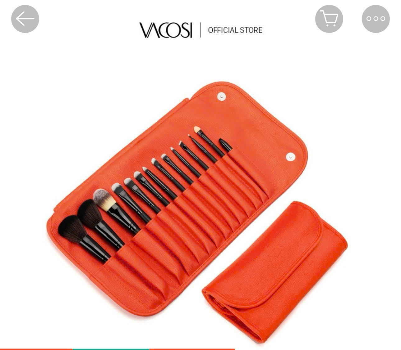 BỘ CỌ TRANG ĐIỂM VACOSI 14 MÓN KÈM BÓP DA CAM BC36_thumbnail_5