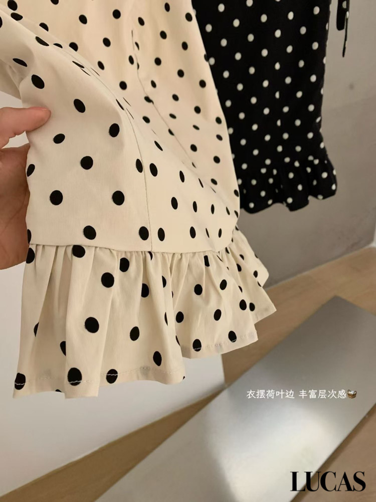 Áo zile nơ vai chấm bi gấu xòe WGWE_thumbnail_10