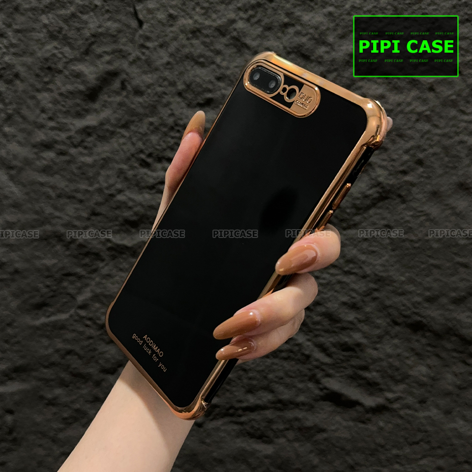 Ốp Lưng iPhone 7 Plus / 8 Plus - Luxury - Đen