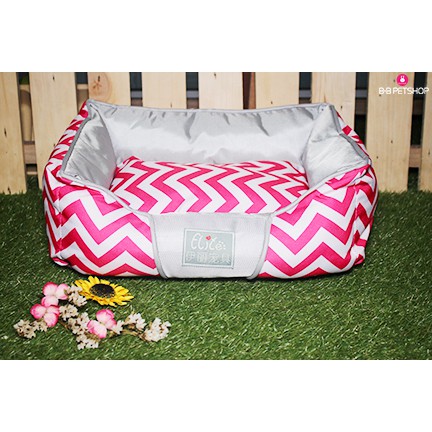 NỆM - ĐỆM - Ổ NẰM CAO CẤP HAI LỚP CHO CHÓ MÈO - ELITE PET PRODUCT - DỄ THÁO RỜI GIẶT HAY VỆ SINH - SIZE S HỒNG