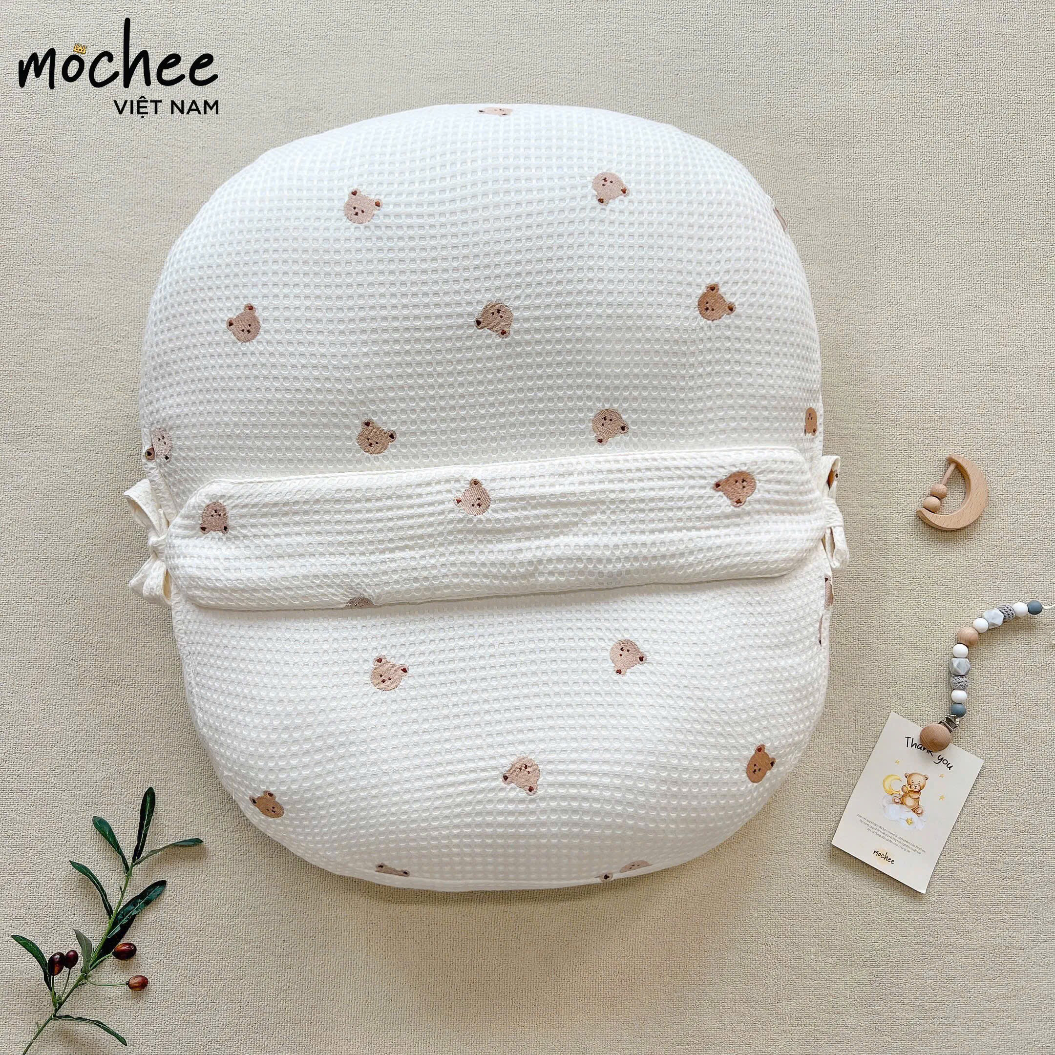 Vỏ gối chống trào Mochee - DÀI KÈM ĐAI 70*80cm_thumbnail_11