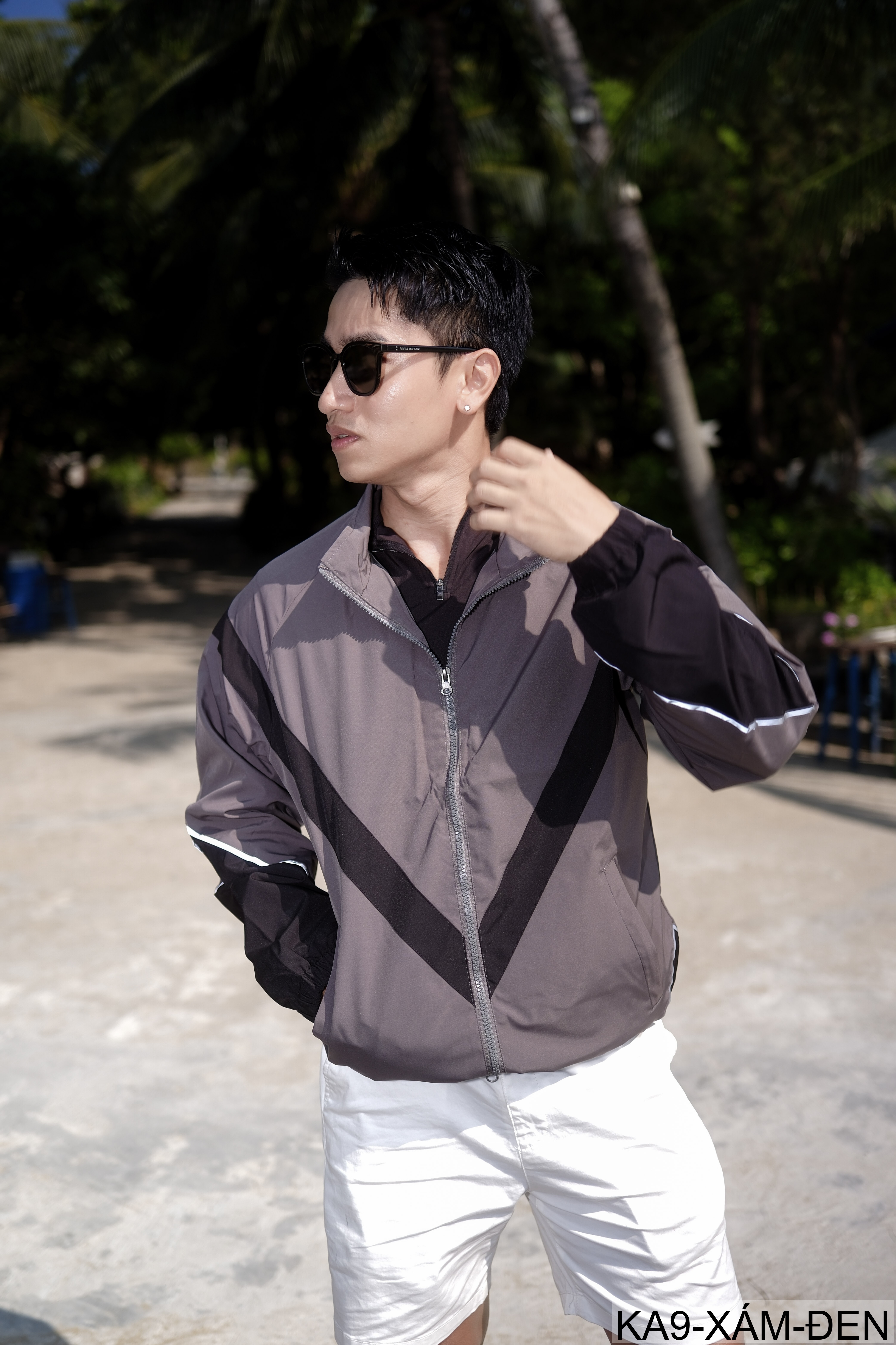 KA9 - Áo khoác nam thể thao phối màu phản quang cổ đứng phong cách streetwear mùa xuân thu_thumbnail_12