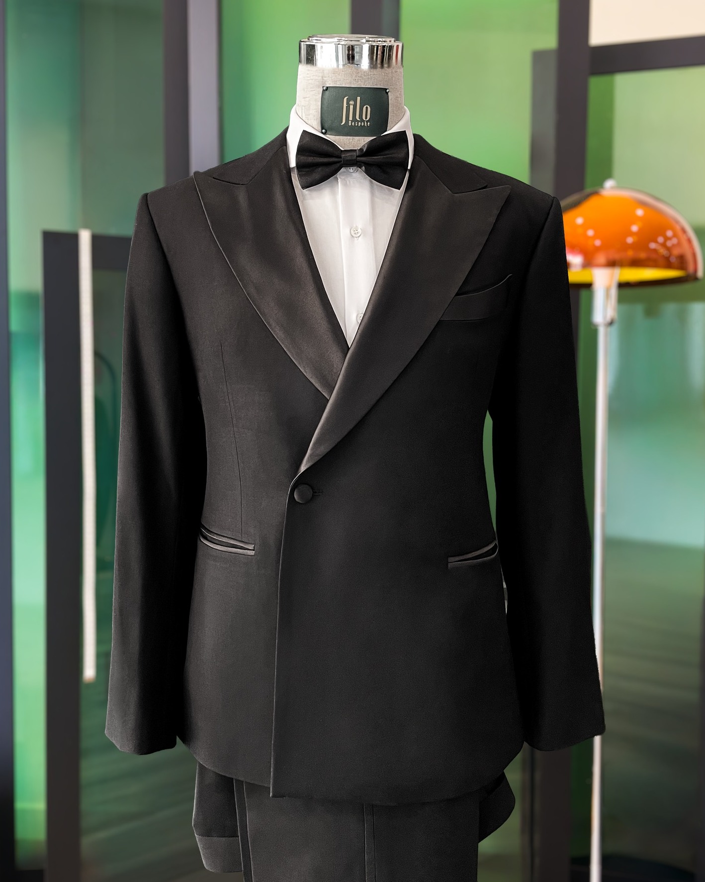 Black 1x1 Double Breasted Tuxedo