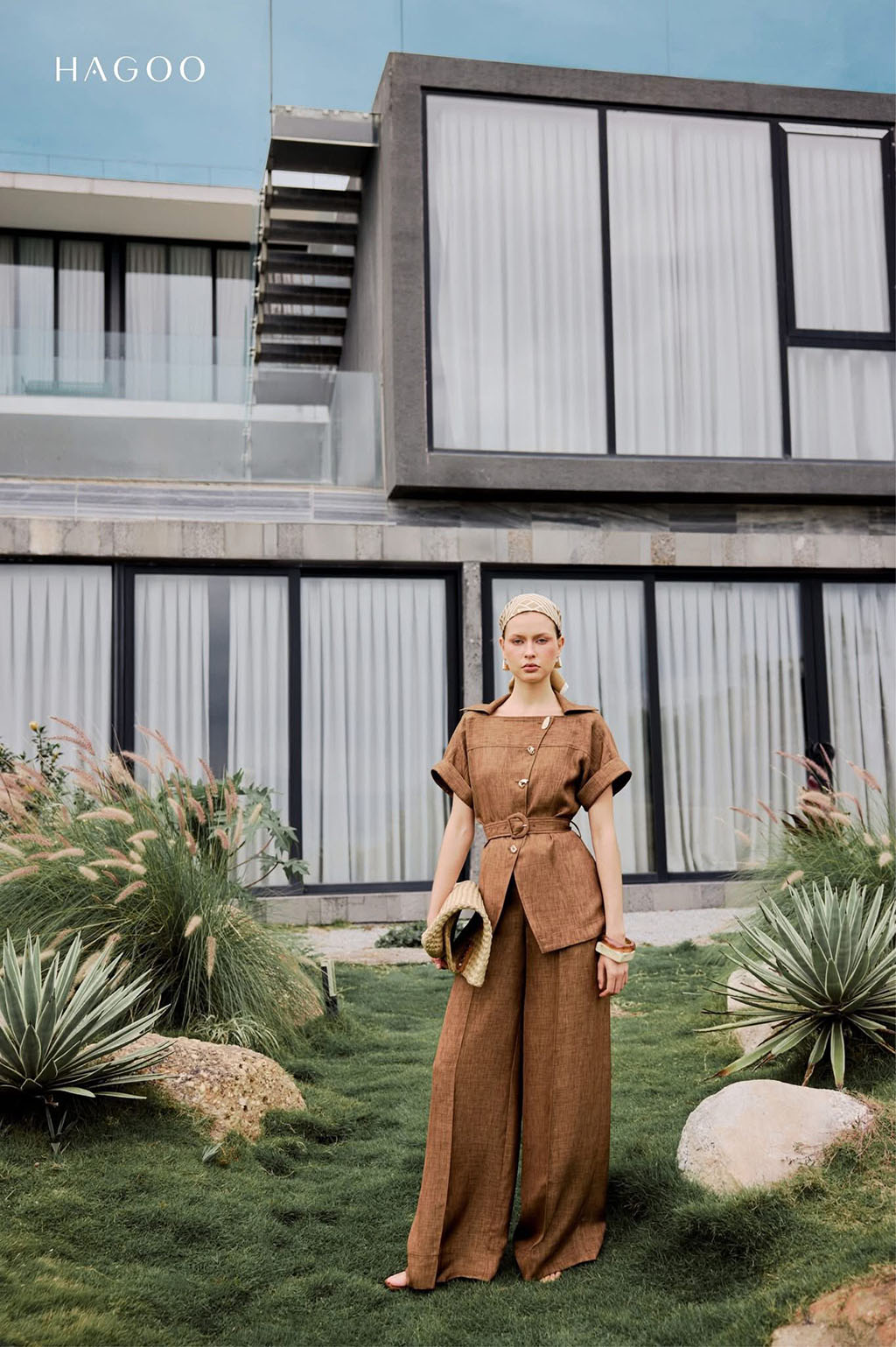 Quần suông linen Ý mix dây trang trí HAGOO_thumbnail_3