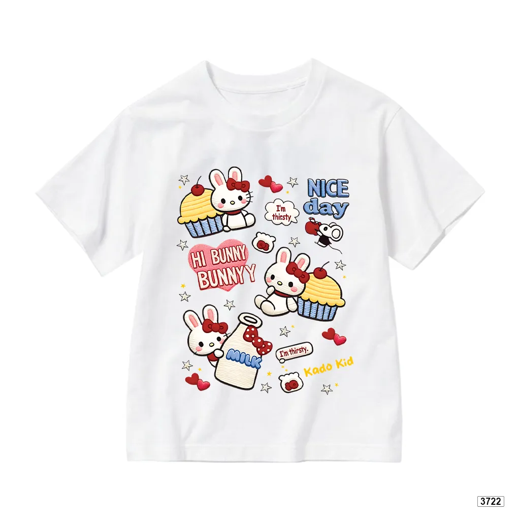 Áo thun bé gái chất thoáng mát Bunny đáng yêu Kado 3722_thumbnail_0