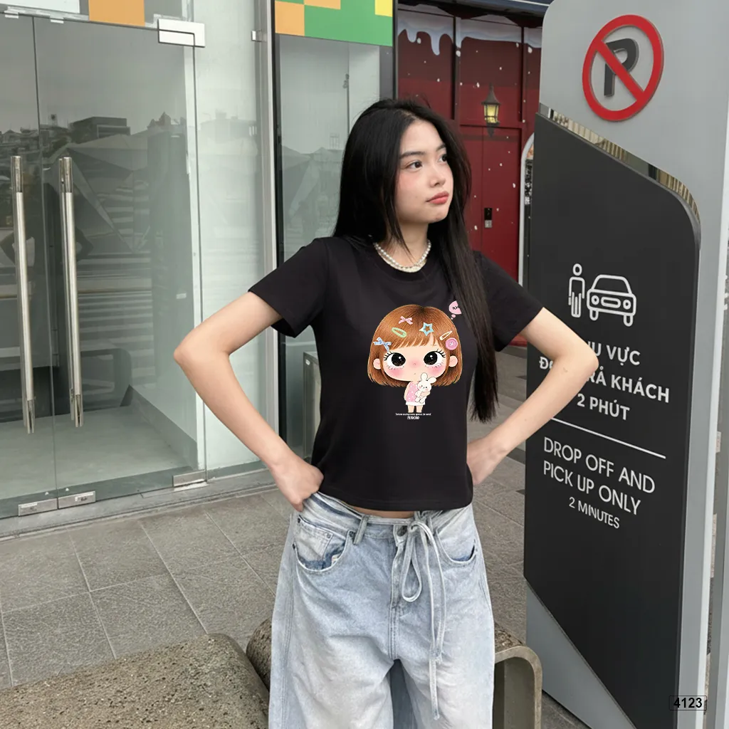 Áo thun nữ form babytee hoạt hình chibi đáng yêu Miucho 4123_thumbnail_2