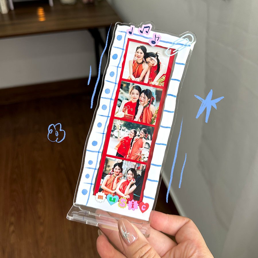 Standee đựng ảnh photobooth trang trí bàn làm việc, bàn học siêu đáng yêu_thumbnail_2