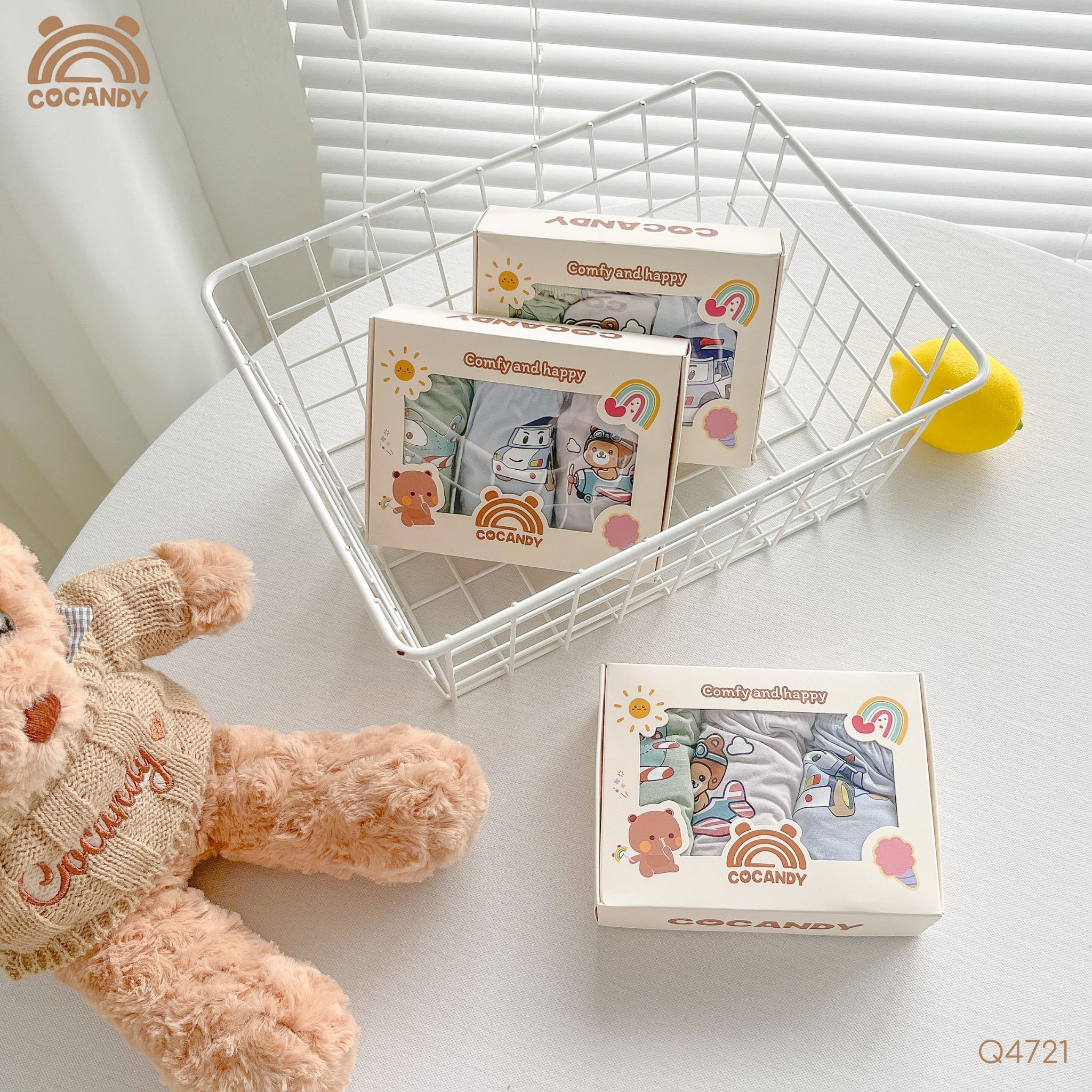 Set quần chip bamboo BÉ TRAI in hình