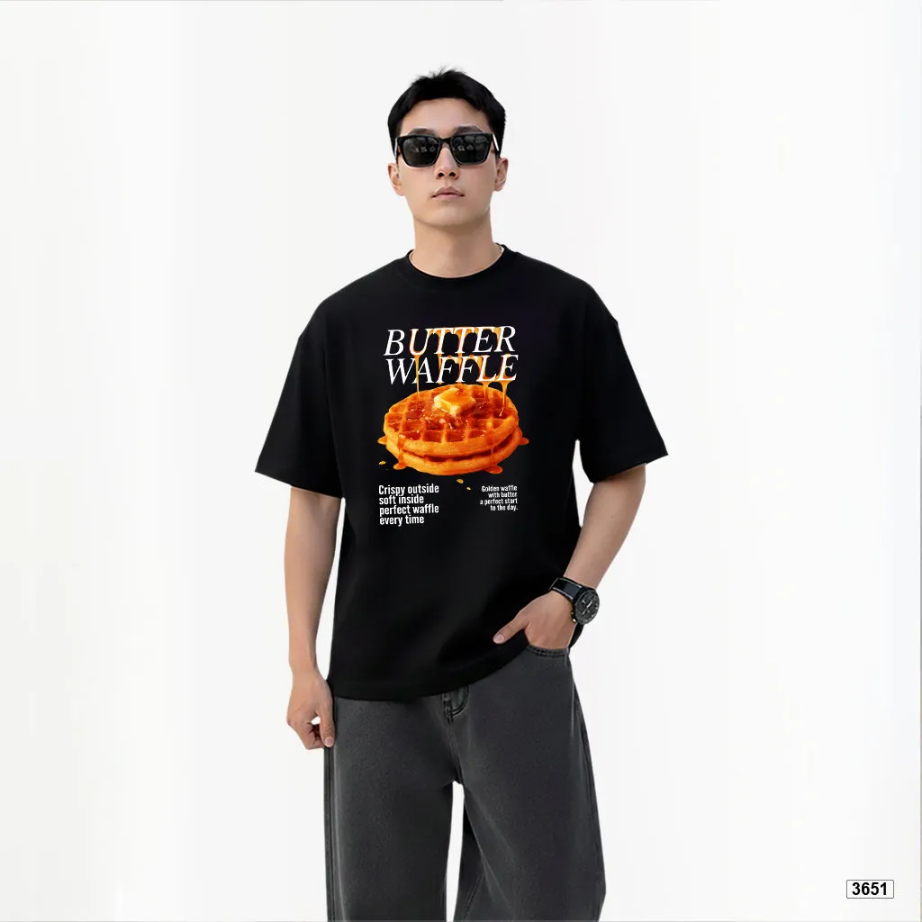 Áo thun nam form rộng Butter Waffle TeePrint 3651_thumbnail_3