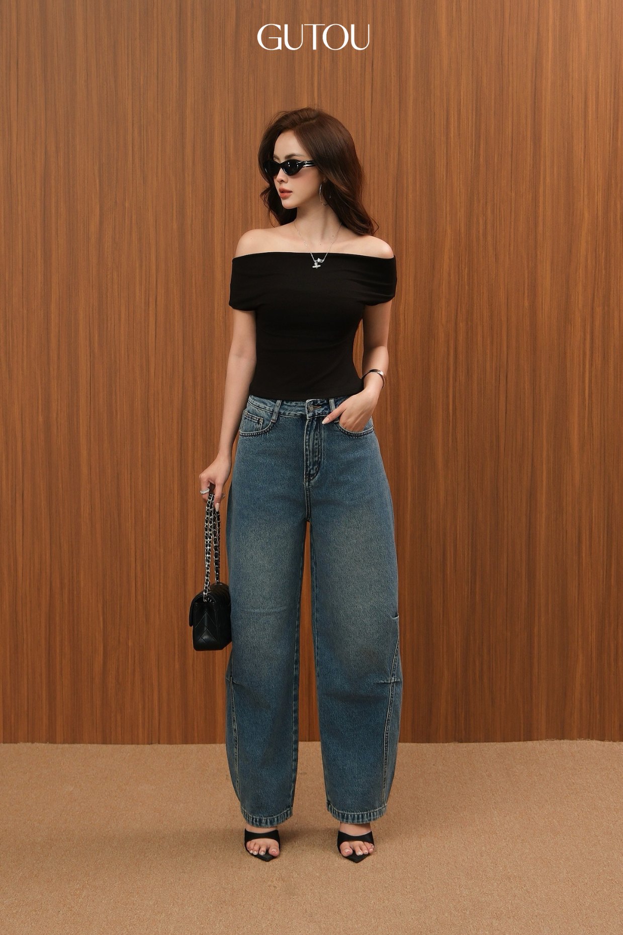 [ GUTOU ] Quần jean Baggy Ivia Chic_thumbnail_1