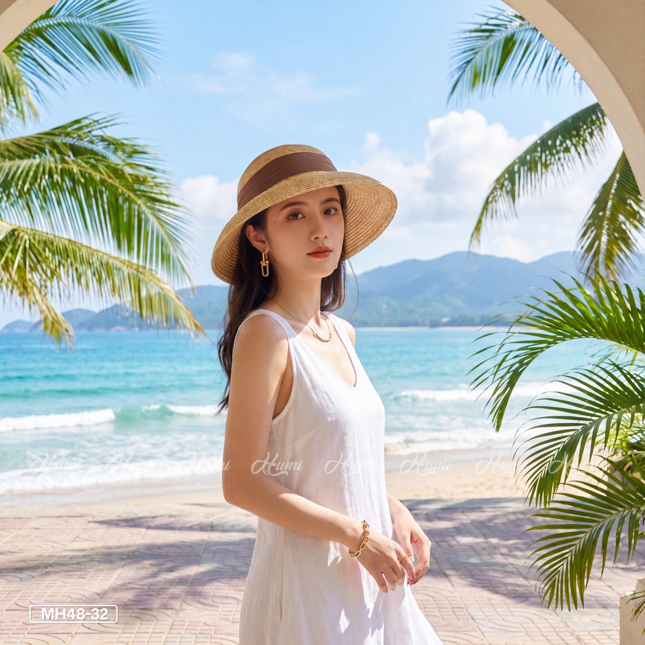 MŨ RƠM VÀNH CONG KIỂU PHÁP (MH48-31 ĐAI NÂU)_thumbnail_3