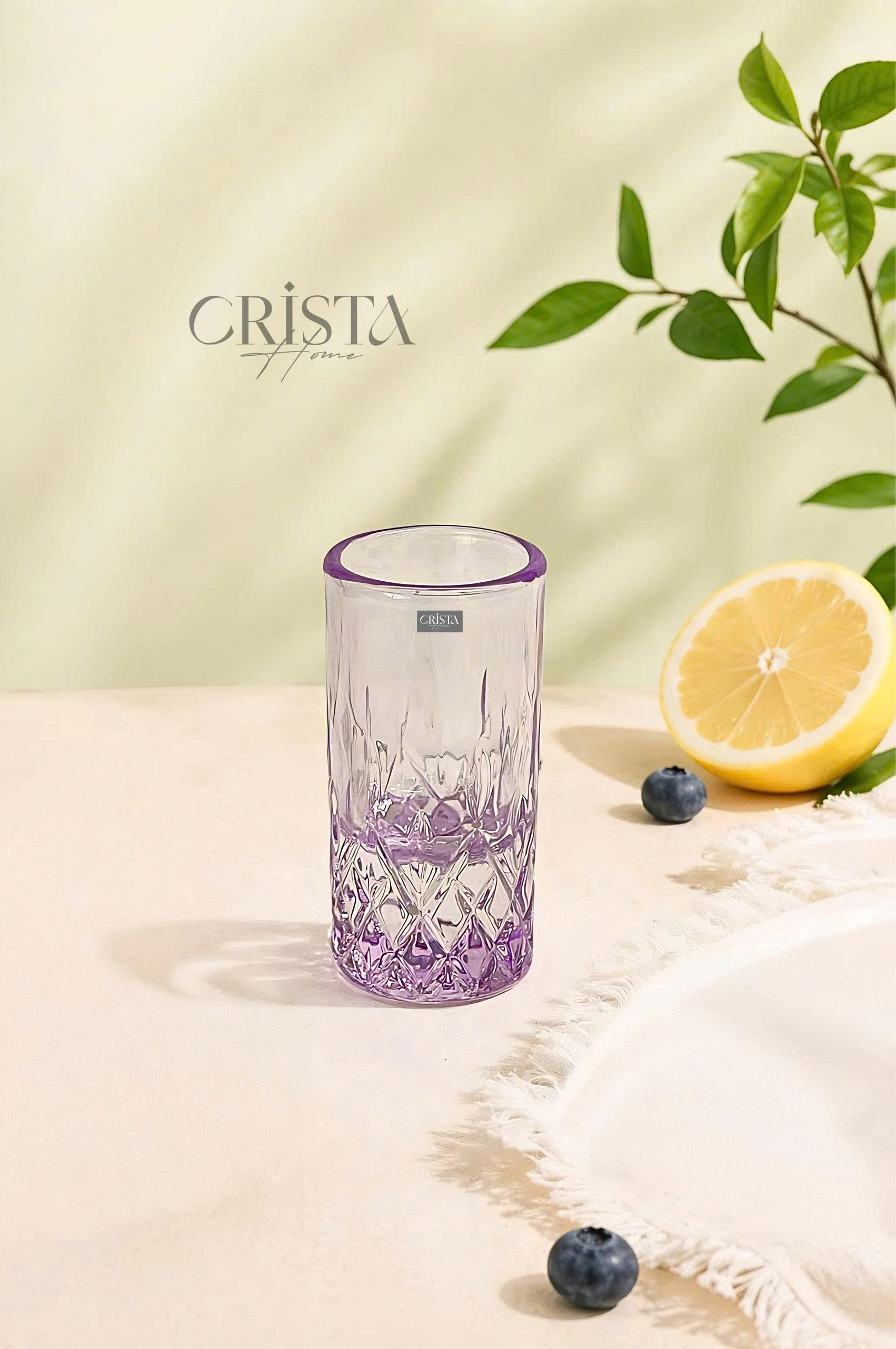 Bộ 6 ly rượu thủy tinh vân kim cương 30ml CRISTA HOME_thumbnail_6