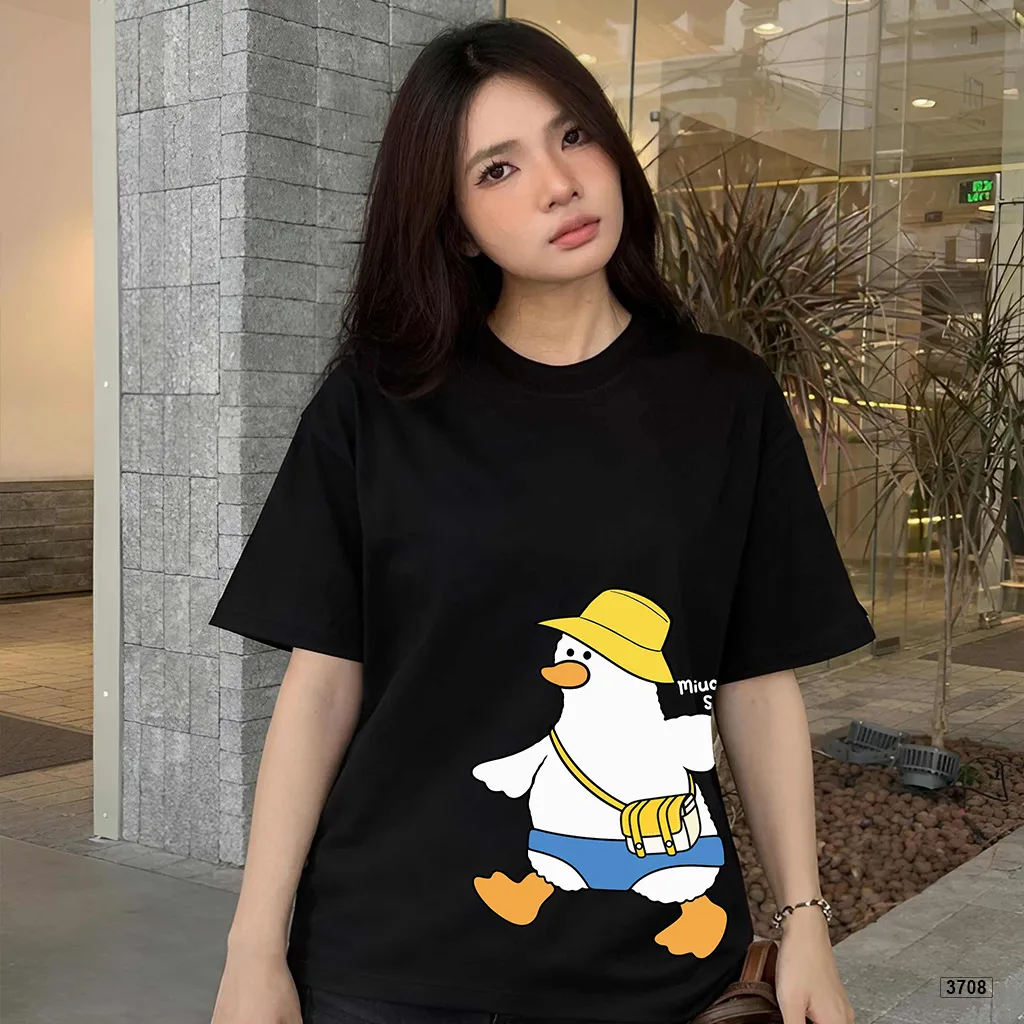 Áo thun form boxy vịt con đáng yêu Miucho 3708_thumbnail_3