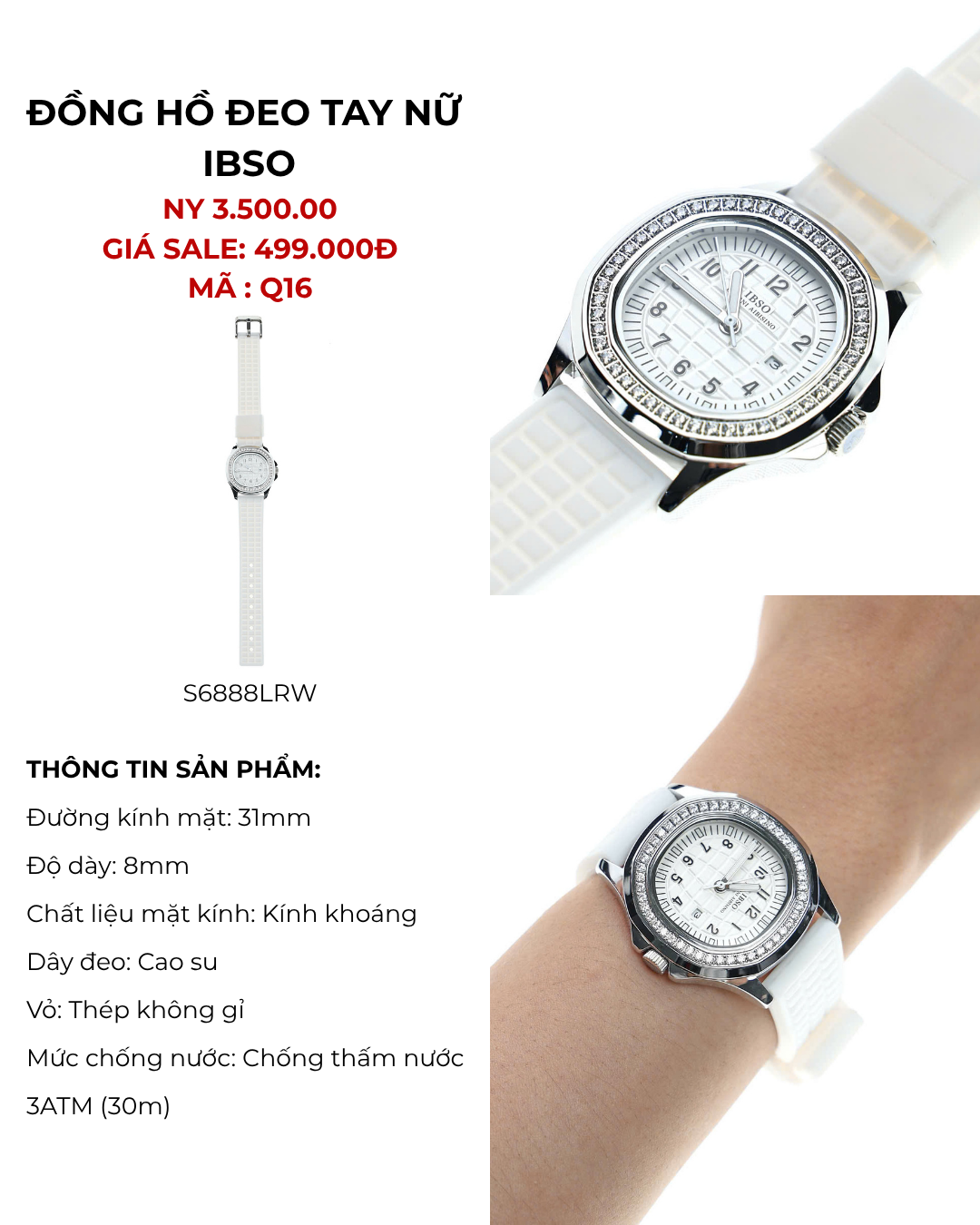 Đồng hồ đeo tay IBSO - S6888LRW