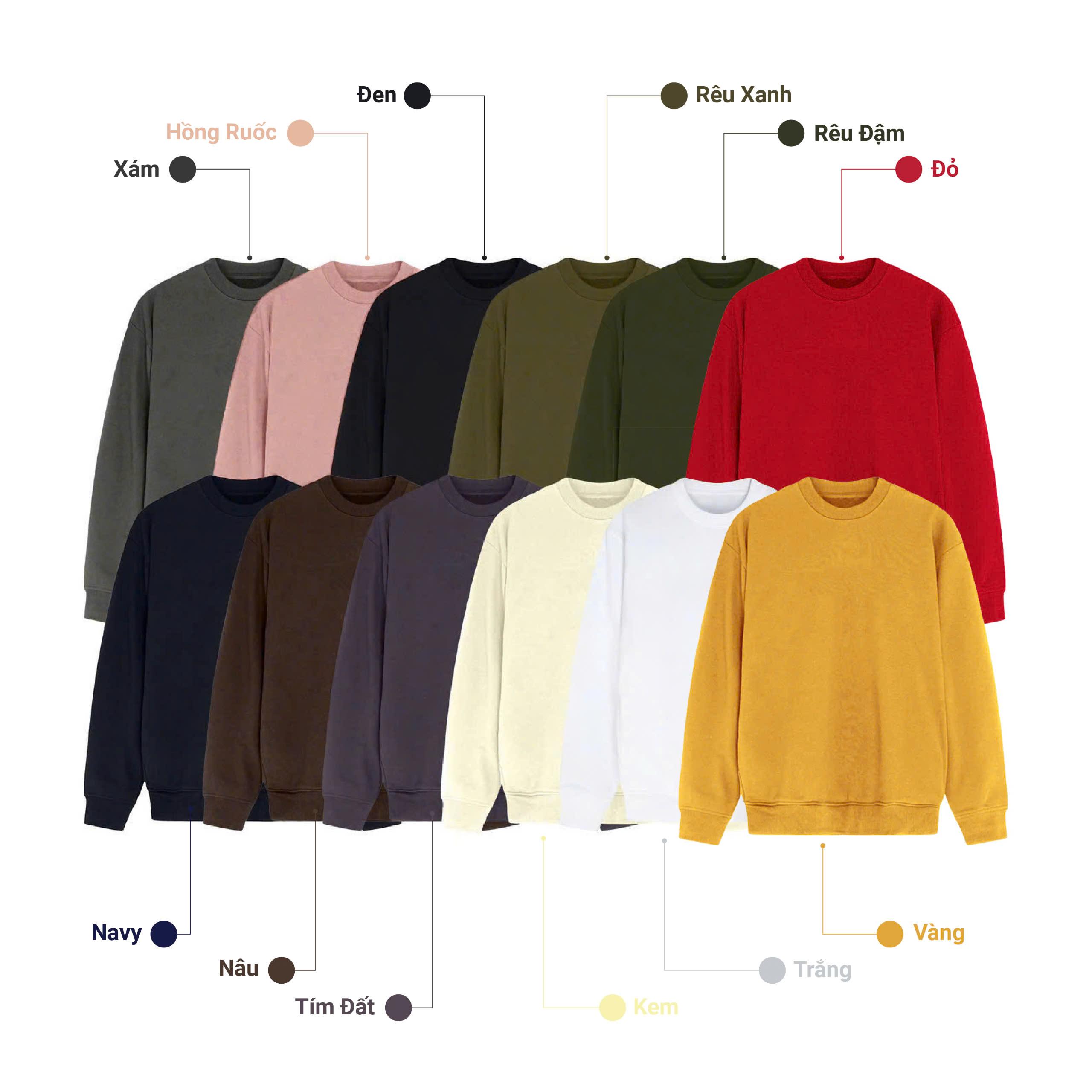 Áo Nỉ Sweater Oversize