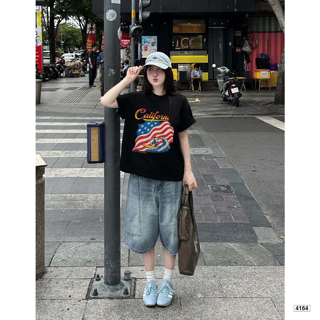 Áo thun boxy nam nữ street style California Miucho 4164_thumbnail_3