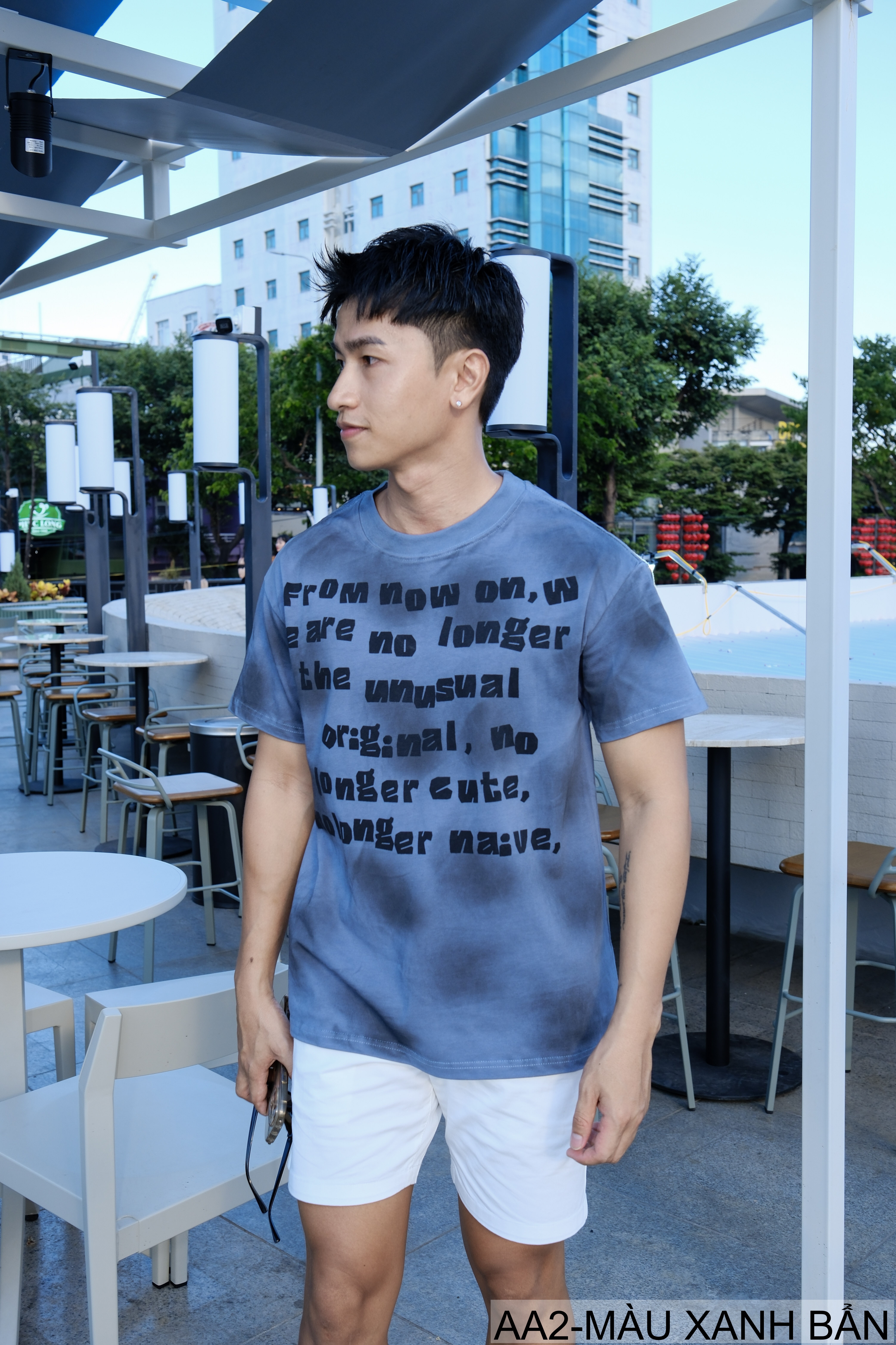 AA2 - Áo thun nam cổ tròn tay ngắn phong cách retro streetwear, chất cotton mềm, dáng rộng, màu Xanh Bẩn & Đỏ Bẩn_thumbnail_20