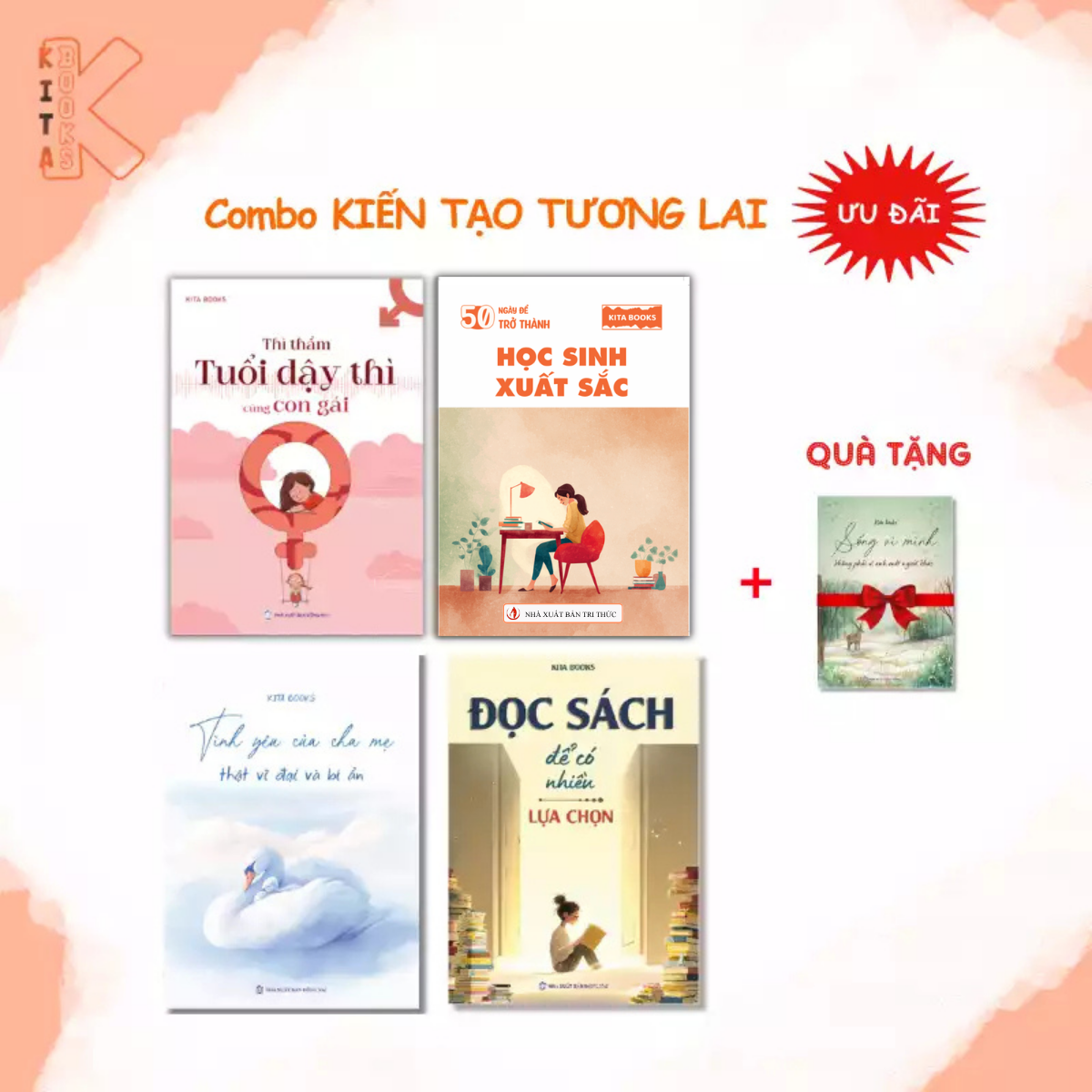 COMBO SÁCH DẬY THÌ CON GÁI - kèm quà tặng
