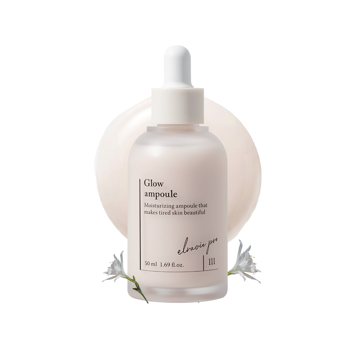 Tinh Chất Dưỡng Chống Lão Hóa, Giúp Da Sáng Mịn Đàn Hồi Cấp Ẩm Elravie Pro Glow Ampoule 50ml