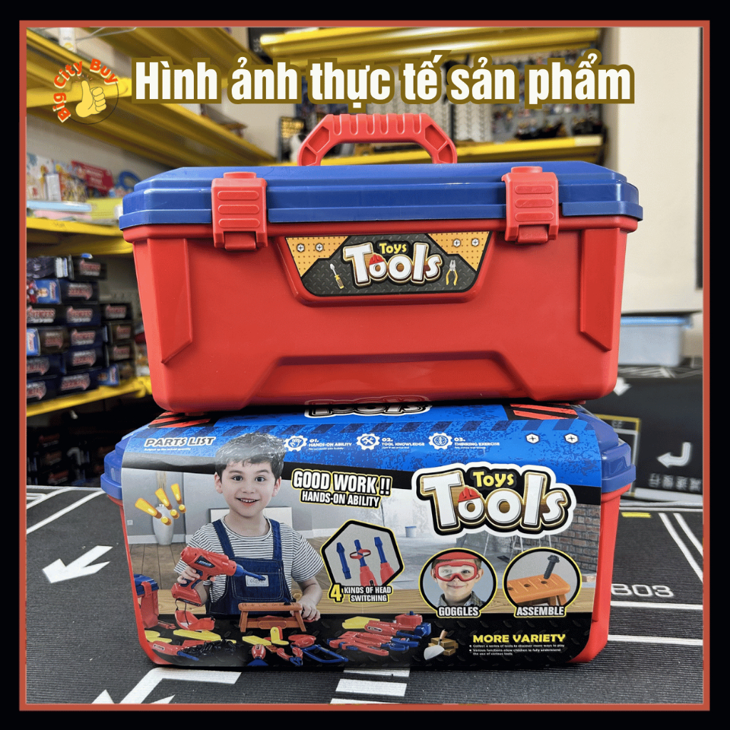 Bộ Đồ Chơi Dụng Cụ Sửa Chữa Working Toys Máy Khoan Điện Hộp Công Cụ Lắp Ráp Kỹ Sư Xây Dựng Cho Bé BigcityBuy 339BDC_thumbnail_7