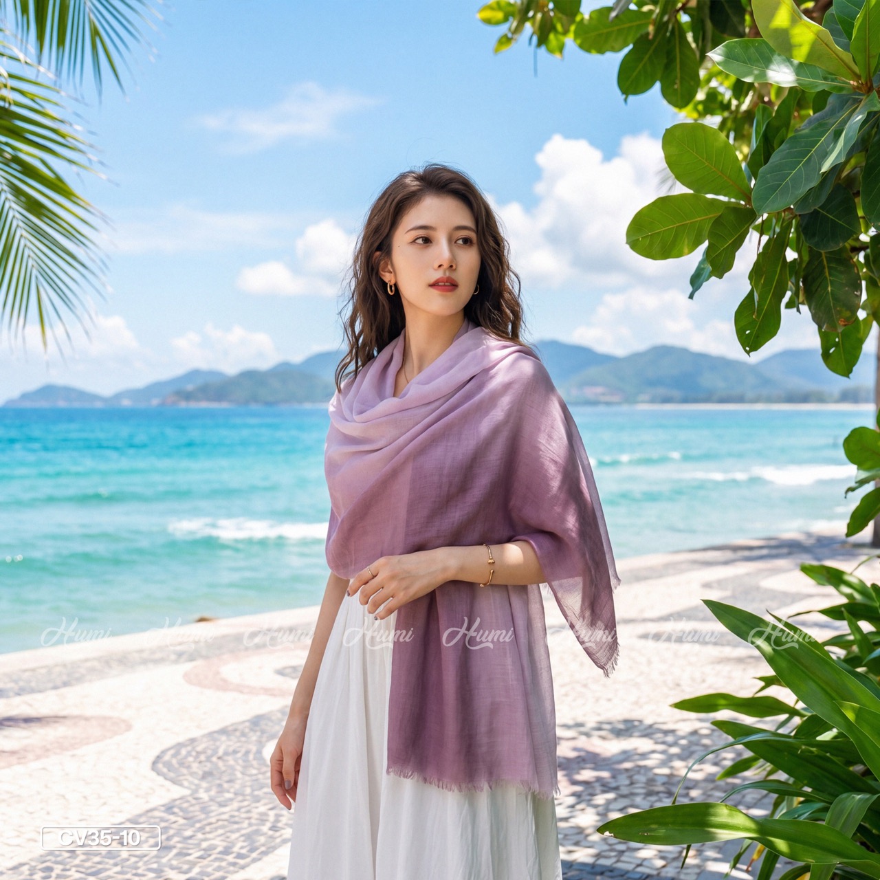 KHĂN COTTON PHA MÀU CHO NỮ (CV35-10)_thumbnail_5