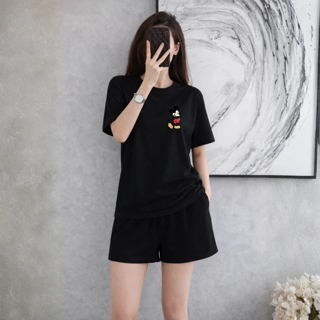[Form rộng] Bộ đồ nữ cộc tay mùa hè - Set đồ thun nữ thời trang LOZA G0290_thumbnail_3