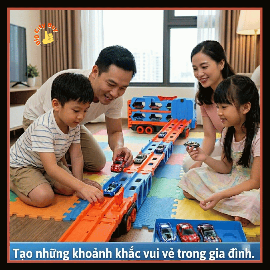 Xe Container Đường Ray Đua Xe Thần Kì 1M65 Cho Bé – Đồ Chơi Giải Trí Tăng Tư Duy Tương Tác Thông Minh BigcityBuy 332XCDR_thumbnail_5