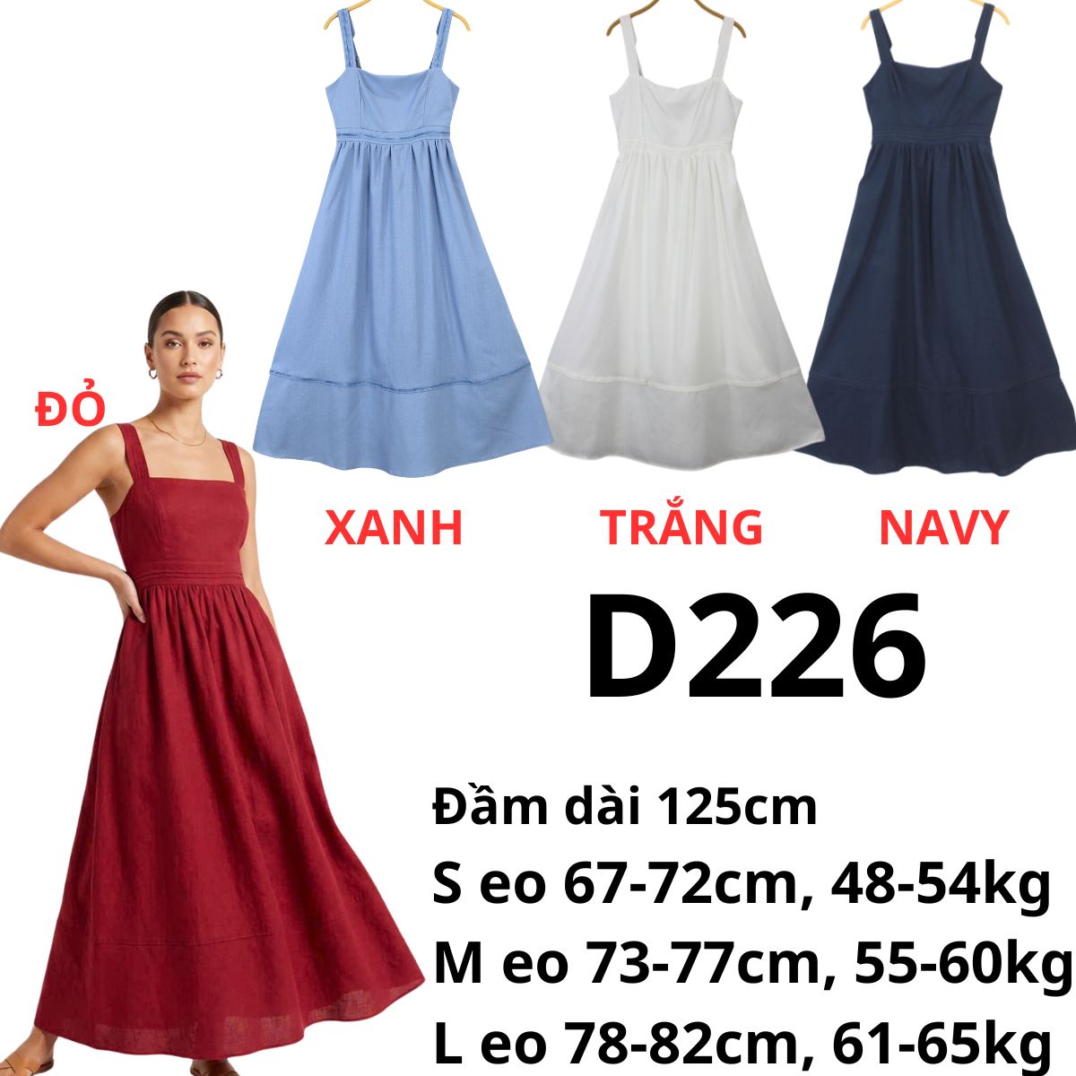 D226 - Đầm maxi wish