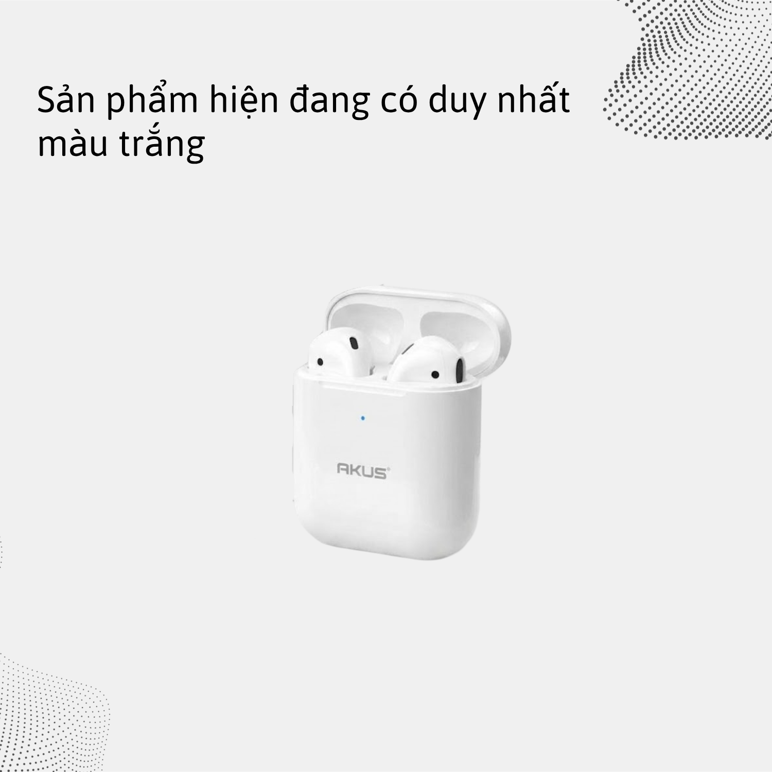 T-ECO SHOP | Tai Nghe Bluetooth Không Dây AKUS A2 Nhét Tai Kết Nối Ổn Định Kèm Hộp Sạc_thumbnail_6